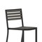 Flash Furniture All-Weather Patio Bar Stool with Gray Wash Slats XU-DG-HW6036B-GY-GG - alternate 5